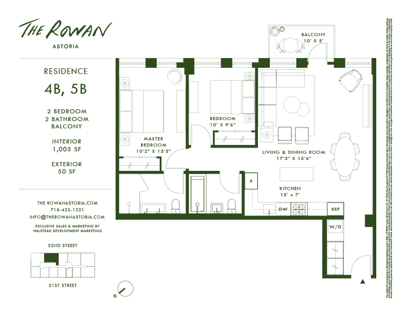 21 -21 31st Street 4b, Astoria, Queens, NY, 11105, $1,299,000, Property For Sale, Halstead Real Estate, Floorplan 21 -21 31st Street 4b, Astoria, Queens, NY, 11105, $1,299,000, Property For Sale, Halstead Real Estate, Floorplan