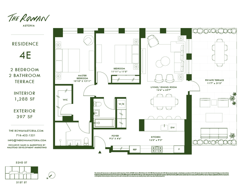 21 -21 31st Street 4e, Astoria, Queens, NY, 11105, $1,650,000, Property For Sale, Halstead Real Estate, Floorplan 21 -21 31st Street 4e, Astoria, Queens, NY, 11105, $1,650,000, Property For Sale, Halstead Real Estate, Floorplan