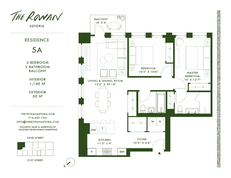 21 -21 31st Street 5a, Astoria, Queens, NY, 11105, $1,475,000, Property For Sale, Halstead Real Estate, Floorplan 21 -21 31st Street 5a, Astoria, Queens, NY, 11105, $1,475,000, Property For Sale, Halstead Real Estate, Floorplan