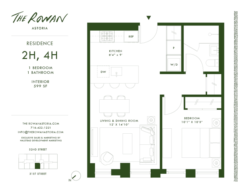 21 -21 31st Street 2h, Astoria, Queens, NY, 11105, $725,000, Property For Sale, Halstead Real Estate, Floorplan 21 -21 31st Street 2h, Astoria, Queens, NY, 11105, $725,000, Property For Sale, Halstead Real Estate, Floorplan