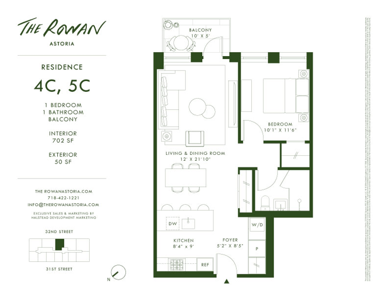 21 -21 31st Street 4c, Astoria, Queens, NY, 11105, $889,000, Property For Sale, Halstead Real Estate, Floorplan 21 -21 31st Street 4c, Astoria, Queens, NY, 11105, $889,000, Property For Sale, Halstead Real Estate, Floorplan