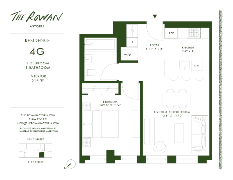 21 -21 31st Street 4g, Astoria, Queens, NY, 11105, $789,000, Property For Sale, Halstead Real Estate, Floorplan 21 -21 31st Street 4g, Astoria, Queens, NY, 11105, $789,000, Property For Sale, Halstead Real Estate, Floorplan