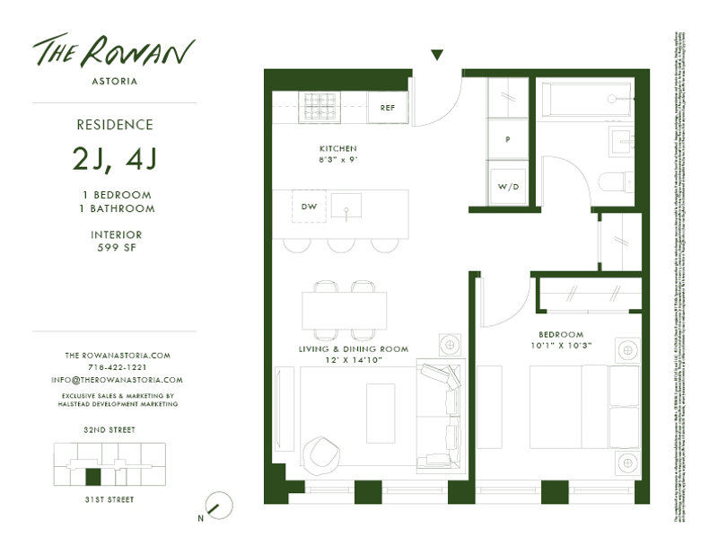 21 -21 31st Street 4j, Astoria, Queens, NY, 11105, $779,000, Property For Sale, Halstead Real Estate, Floorplan 21 -21 31st Street 4j, Astoria, Queens, NY, 11105, $779,000, Property For Sale, Halstead Real Estate, Floorplan