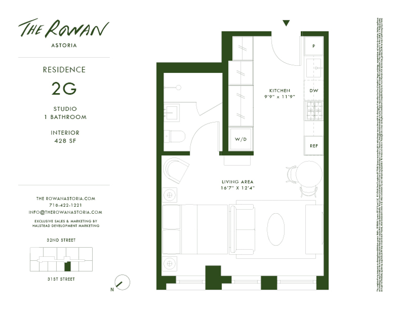 21-21 31st Street 2g, Astoria, Queens, NY, 11105, $525,000, Property For Sale, Halstead Real Estate, Floorplan 21-21 31st Street 2g, Astoria, Queens, NY, 11105, $525,000, Property For Sale, Halstead Real Estate, Floorplan
