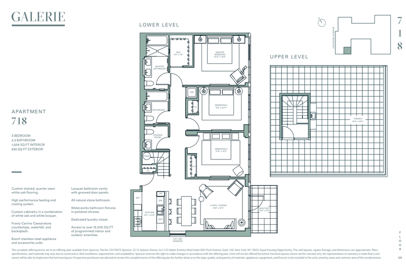 2218 Jackson Avenue 718, Long Island City, Queens, NY, 11101, $2,265,000, Property For Sale, Halstead Real Estate, Floorplan 2218 Jackson Avenue 718, Long Island City, Queens, NY, 11101, $2,265,000, Property For Sale, Halstead Real Estate, Floorplan