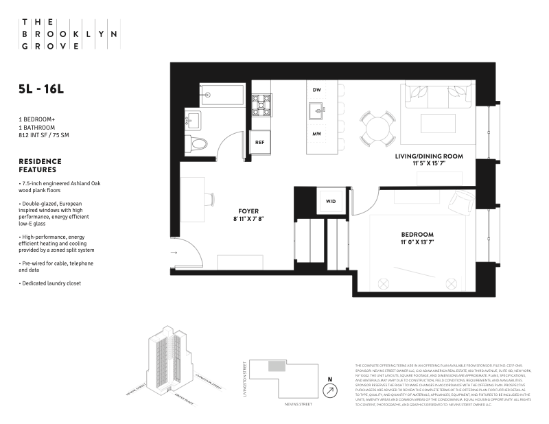 10 Nevins Street 6l, Downtown Brooklyn, Brooklyn, NY, 11217, $875,000, Property For Sale, Halstead Real Estate, Floorplan 10 Nevins Street 6l, Downtown Brooklyn, Brooklyn, NY, 11217, $875,000, Property For Sale, Halstead Real Estate, Floorplan