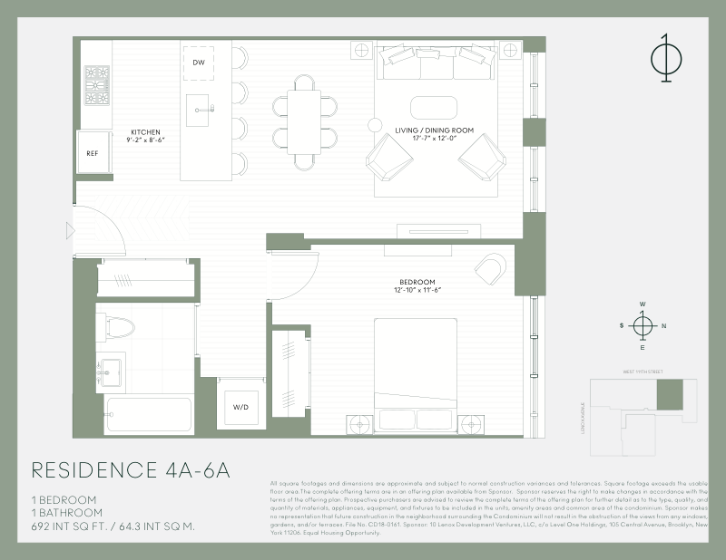 10 Lenox Avenue 5a, Upper Manhattan, NYC, 10026, $920,000, Property For Sale, Halstead Real Estate, Floorplan 10 Lenox Avenue 5a, Upper Manhattan, NYC, 10026, $920,000, Property For Sale, Halstead Real Estate, Floorplan