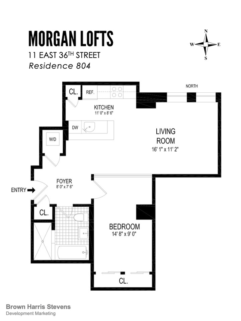 11 East 36th Street 804, Midtown East, NYC, 10016, $899,000, Property For Sale, Halstead Real Estate, Floorplan 11 East 36th Street 804, Midtown East, NYC, 10016, $899,000, Property For Sale, Halstead Real Estate, Floorplan