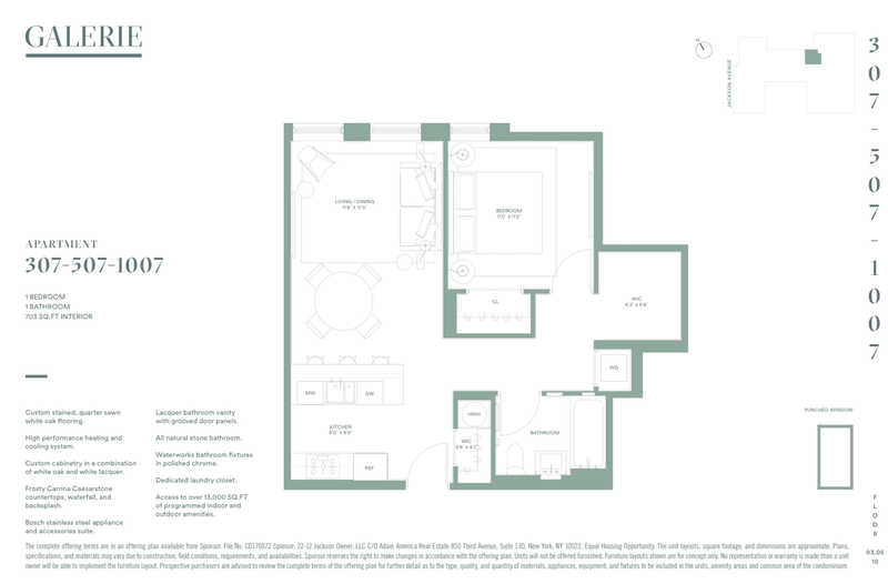 2218 Jackson Avenue 1007, Long Island City, Queens, NY, 11101, $935,000, Property For Sale, Halstead Real Estate, Floorplan 2218 Jackson Avenue 1007, Long Island City, Queens, NY, 11101, $935,000, Property For Sale, Halstead Real Estate, Floorplan