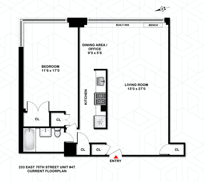 233 East 70th Street 4t, Upper East Side, NYC, 10021, $729,000, Property For Sale, Halstead Real Estate, Floorplan 233 East 70th Street 4t, Upper East Side, NYC, 10021, $729,000, Property For Sale, Halstead Real Estate, Floorplan