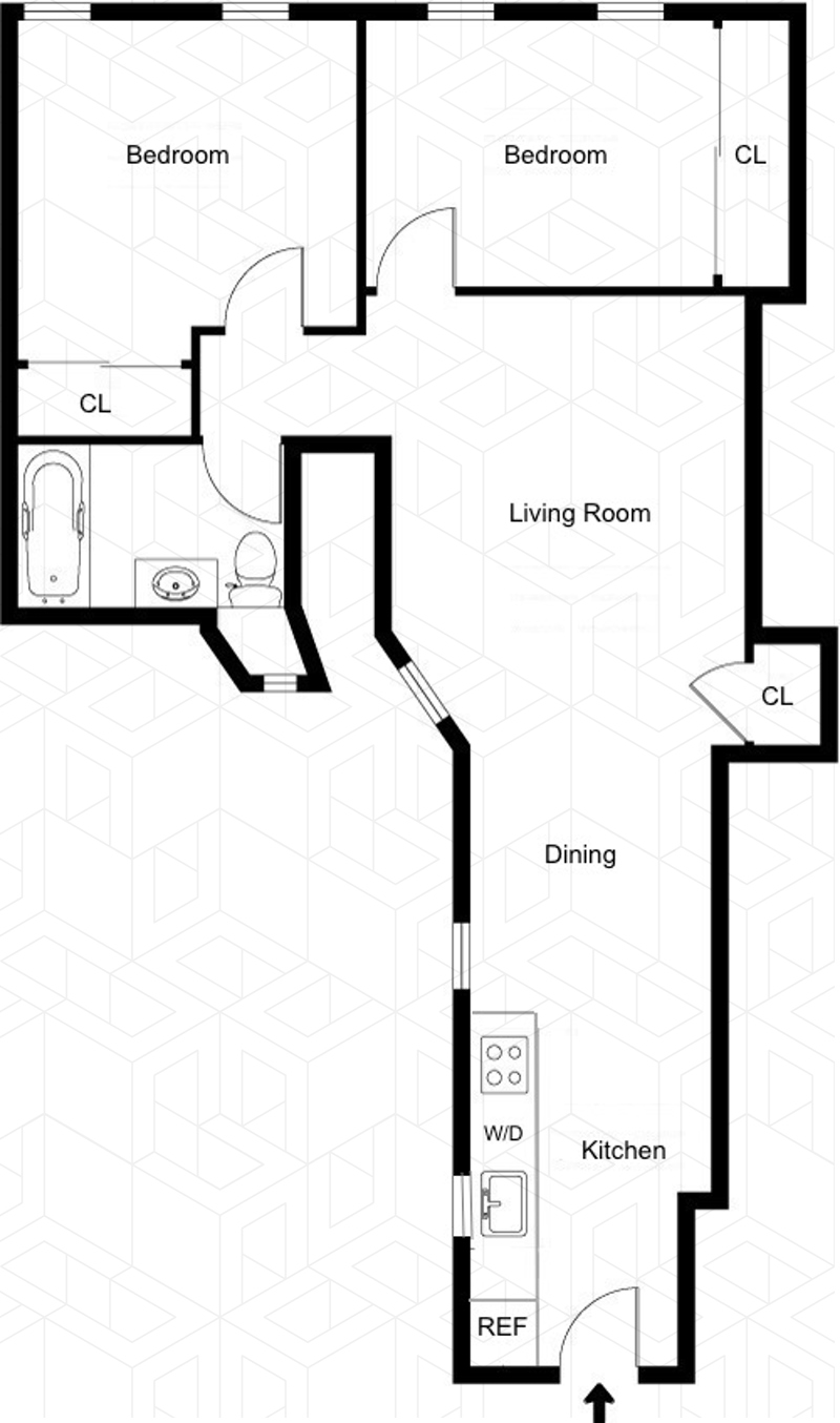 2159 First Avenue 5b, Upper Manhattan, NYC, 10029, $350,000, Property For Sale, Halstead Real Estate, Floorplan 2159 First Avenue 5b, Upper Manhattan, NYC, 10029, $350,000, Property For Sale, Halstead Real Estate, Floorplan
