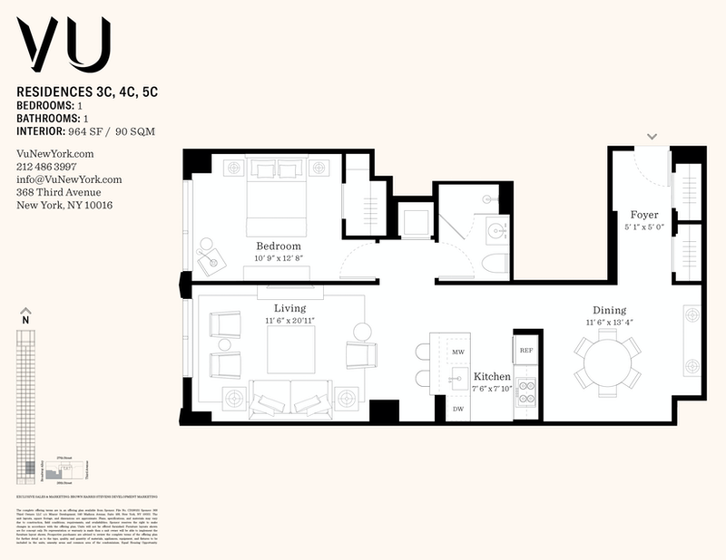 368 Third Avenue 3c, Midtown East, NYC, 10016, $1,550,000, Property For Sale, Halstead Real Estate, Floorplan 368 Third Avenue 3c, Midtown East, NYC, 10016, $1,550,000, Property For Sale, Halstead Real Estate, Floorplan