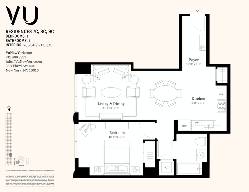 368 Third Avenue 7c, Midtown East, NYC, 10016, $1,395,000, Property For Sale, Halstead Real Estate, Floorplan 368 Third Avenue 7c, Midtown East, NYC, 10016, $1,395,000, Property For Sale, Halstead Real Estate, Floorplan