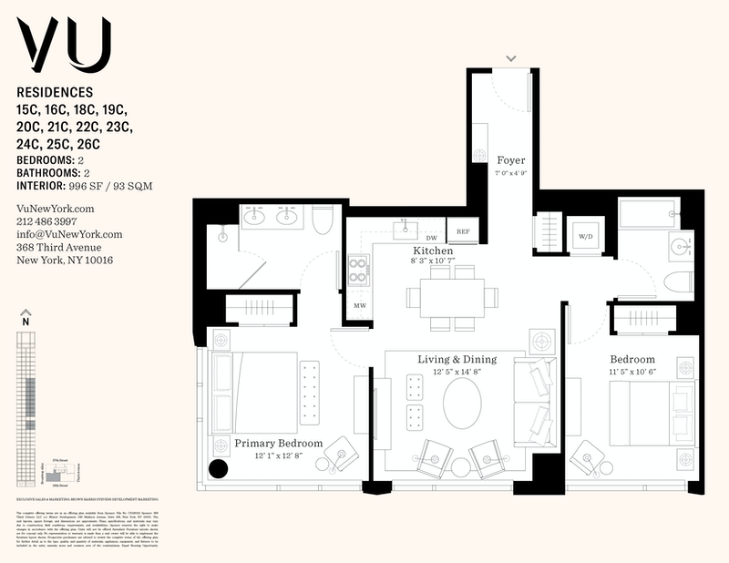 368 Third Avenue 22c, Midtown East, NYC, 10016, $2,499,500, Property For Sale, Halstead Real Estate, Floorplan 368 Third Avenue 22c, Midtown East, NYC, 10016, $2,499,500, Property For Sale, Halstead Real Estate, Floorplan