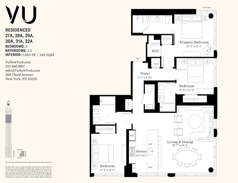 368 Third Avenue 27a, Midtown East, NYC, 10016, $3,695,000, Property For Sale, Halstead Real Estate, Floorplan 368 Third Avenue 27a, Midtown East, NYC, 10016, $3,695,000, Property For Sale, Halstead Real Estate, Floorplan