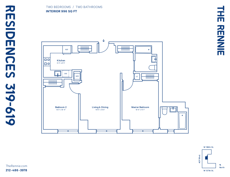 2351 Adam Clayton Powell 419, Upper Manhattan, NYC, 10030, $998,000, Property For Sale, Halstead Real Estate, Floorplan 2351 Adam Clayton Powell 419, Upper Manhattan, NYC, 10030, $998,000, Property For Sale, Halstead Real Estate, Floorplan