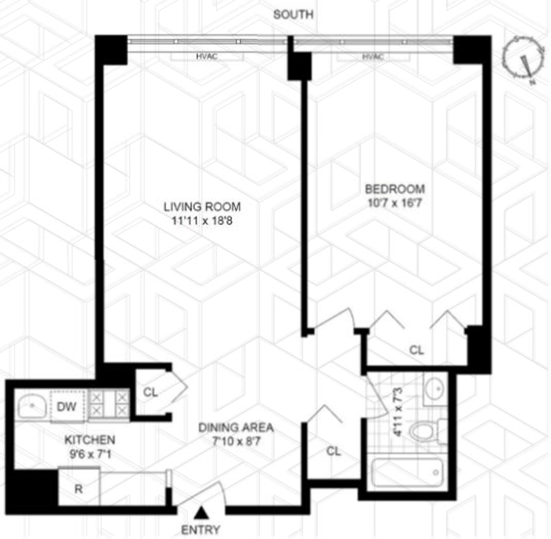 61 West 62nd Street 11h, Upper West Side, NYC, 10023, $785,000, Property For Sale, Halstead Real Estate, Floorplan 61 West 62nd Street 11h, Upper West Side, NYC, 10023, $785,000, Property For Sale, Halstead Real Estate, Floorplan