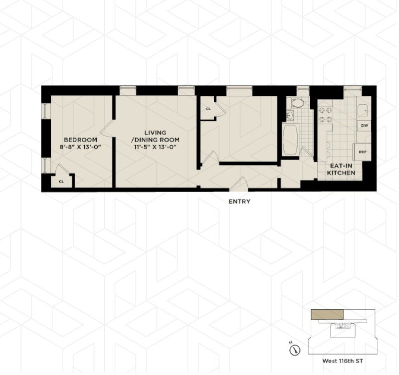 215 West 116th Street 2e, Upper Manhattan, NYC, 10026, $2,550, Property For Rent, Halstead Real Estate, Floorplan 215 West 116th Street 2e, Upper Manhattan, NYC, 10026, $2,550, Property For Rent, Halstead Real Estate, Floorplan