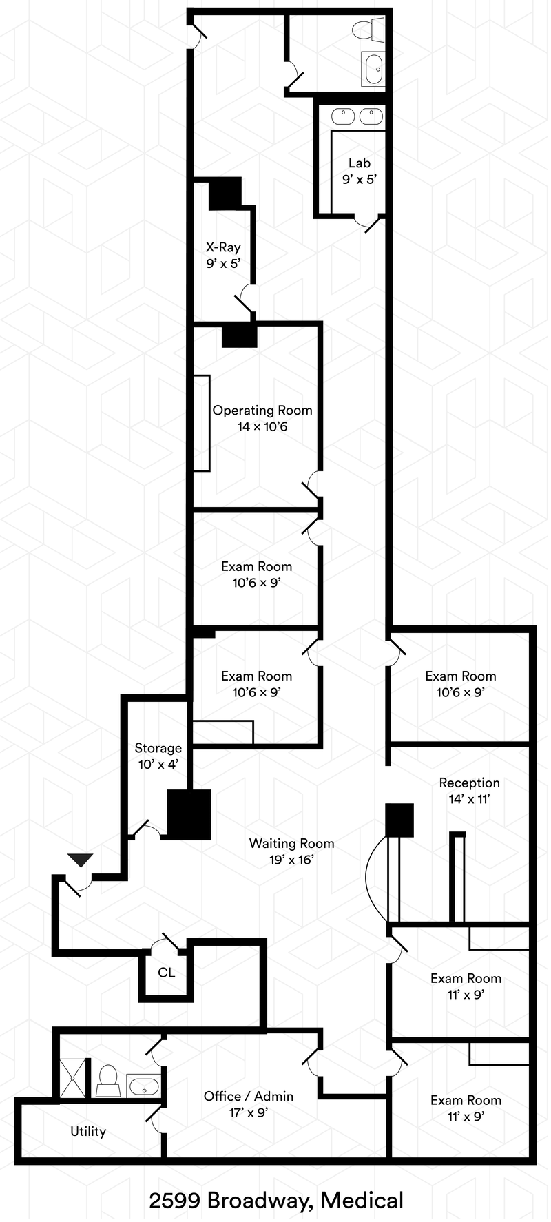 2599 Broadway Medical, Upper West Side, NYC, 10025, $6,500, Property For Rent, Halstead Real Estate, Floorplan 2599 Broadway Medical, Upper West Side, NYC, 10025, $6,500, Property For Rent, Halstead Real Estate, Floorplan