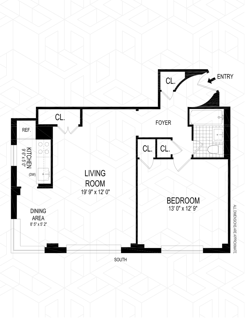 340 East 52nd Street 2f, Midtown East, NYC, 10022, $3,255, Property For Rent, Halstead Real Estate, Floorplan 340 East 52nd Street 2f, Midtown East, NYC, 10022, $3,255, Property For Rent, Halstead Real Estate, Floorplan