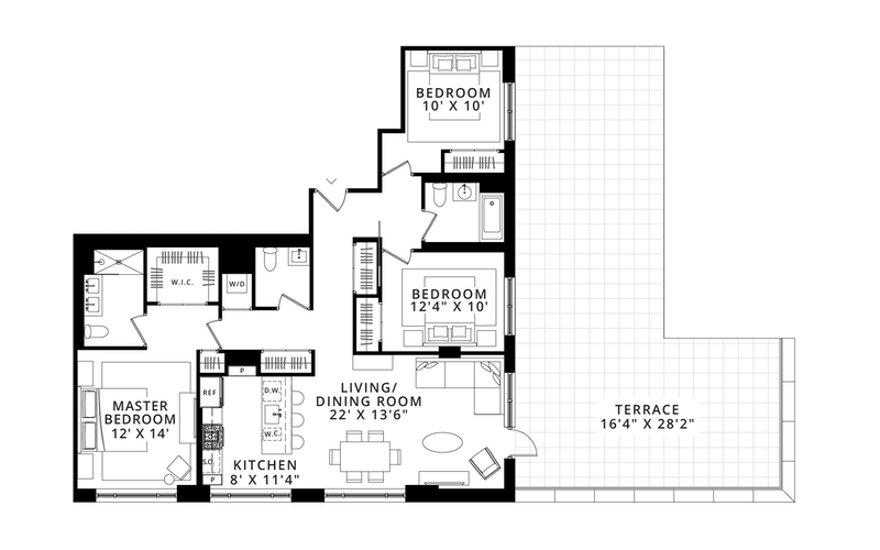 185 18th Street 608, Greenwood, Brooklyn, NY, 11215, $1,799,000, Property For Sale, Halstead Real Estate, Floorplan 185 18th Street 608, Greenwood, Brooklyn, NY, 11215, $1,799,000, Property For Sale, Halstead Real Estate, Floorplan