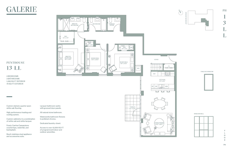 2218 Jackson Avenue Ph13, Long Island City, Queens, NY, 11101, $2,495,000, Property For Sale, Halstead Real Estate, Floorplan 2218 Jackson Avenue Ph13, Long Island City, Queens, NY, 11101, $2,495,000, Property For Sale, Halstead Real Estate, Floorplan
