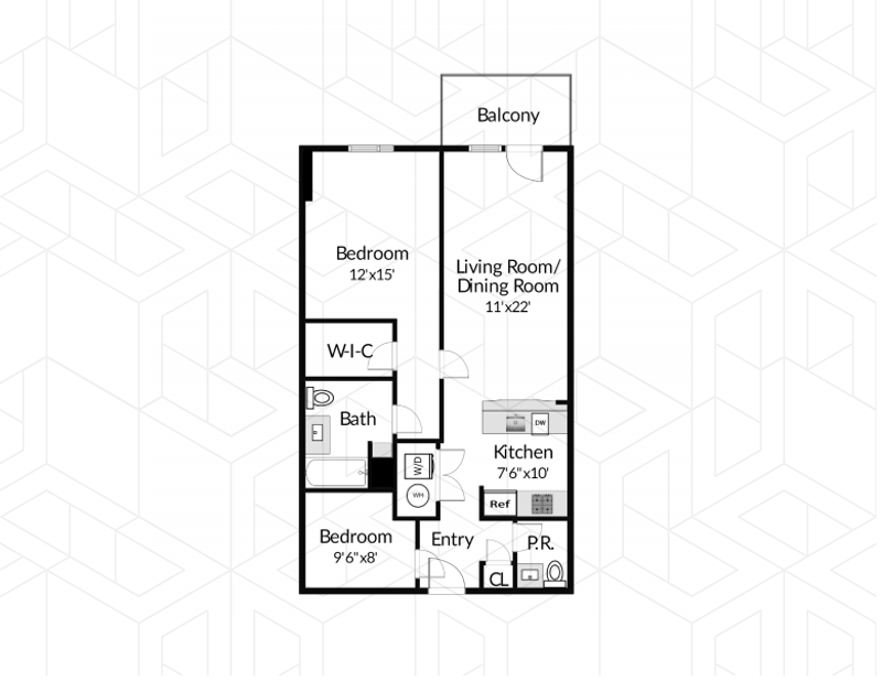 3312 Hudson Ave 3d, Union City, New Jersey, 07087, $395,000, Property For Sale, Halstead Real Estate, Floorplan 3312 Hudson Ave 3d, Union City, New Jersey, 07087, $395,000, Property For Sale, Halstead Real Estate, Floorplan