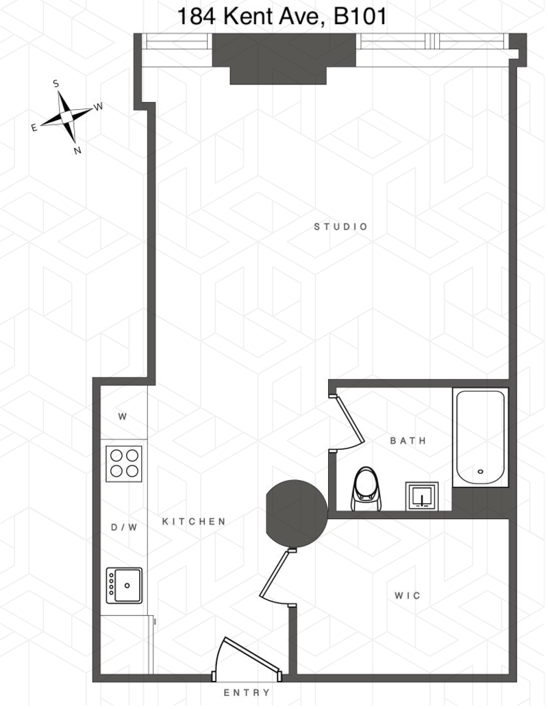 184 Kent Avenue 101, Williamsburg, Brooklyn, NY, 11249, $600,000, Property For Sale, Halstead Real Estate, Floorplan 184 Kent Avenue 101, Williamsburg, Brooklyn, NY, 11249, $600,000, Property For Sale, Halstead Real Estate, Floorplan