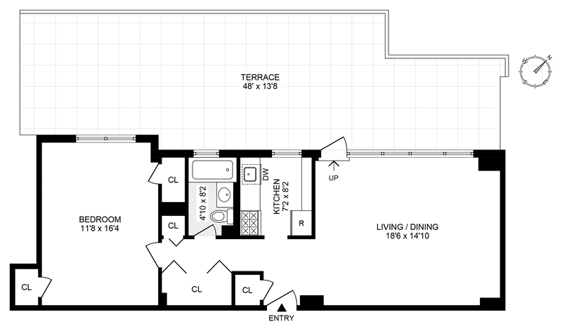 165 West 66th Street 20c, Upper West Side, NYC, 10023, $1,170,000, Property For Sale, Halstead Real Estate, Floorplan 165 West 66th Street 20c, Upper West Side, NYC, 10023, $1,170,000, Property For Sale, Halstead Real Estate, Floorplan