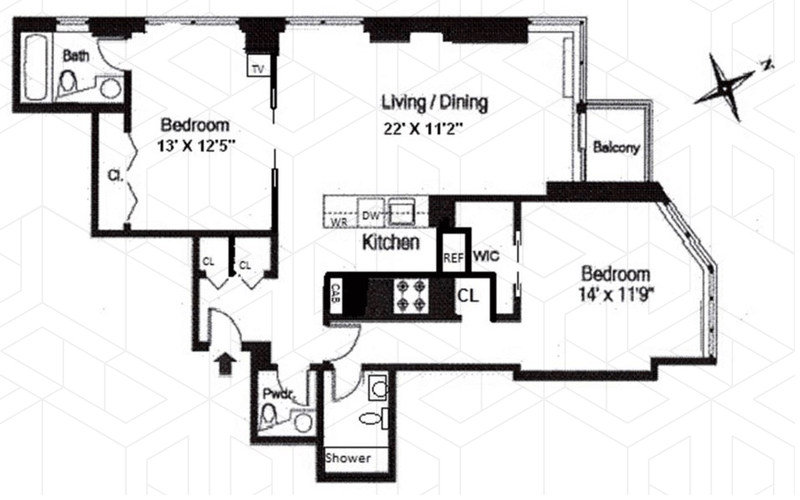 303 East 60th Street, Upper East Side, NYC, 10022, $1,395,000, Property For Sale, Halstead Real Estate, Floorplan 303 East 60th Street, Upper East Side, NYC, 10022, $1,395,000, Property For Sale, Halstead Real Estate, Floorplan