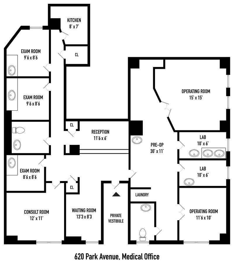 620 Park Avenue Medical, Upper East Side, NYC, 10065, $12,500, Property For Rent, Halstead Real Estate, Floorplan 620 Park Avenue Medical, Upper East Side, NYC, 10065, $12,500, Property For Rent, Halstead Real Estate, Floorplan