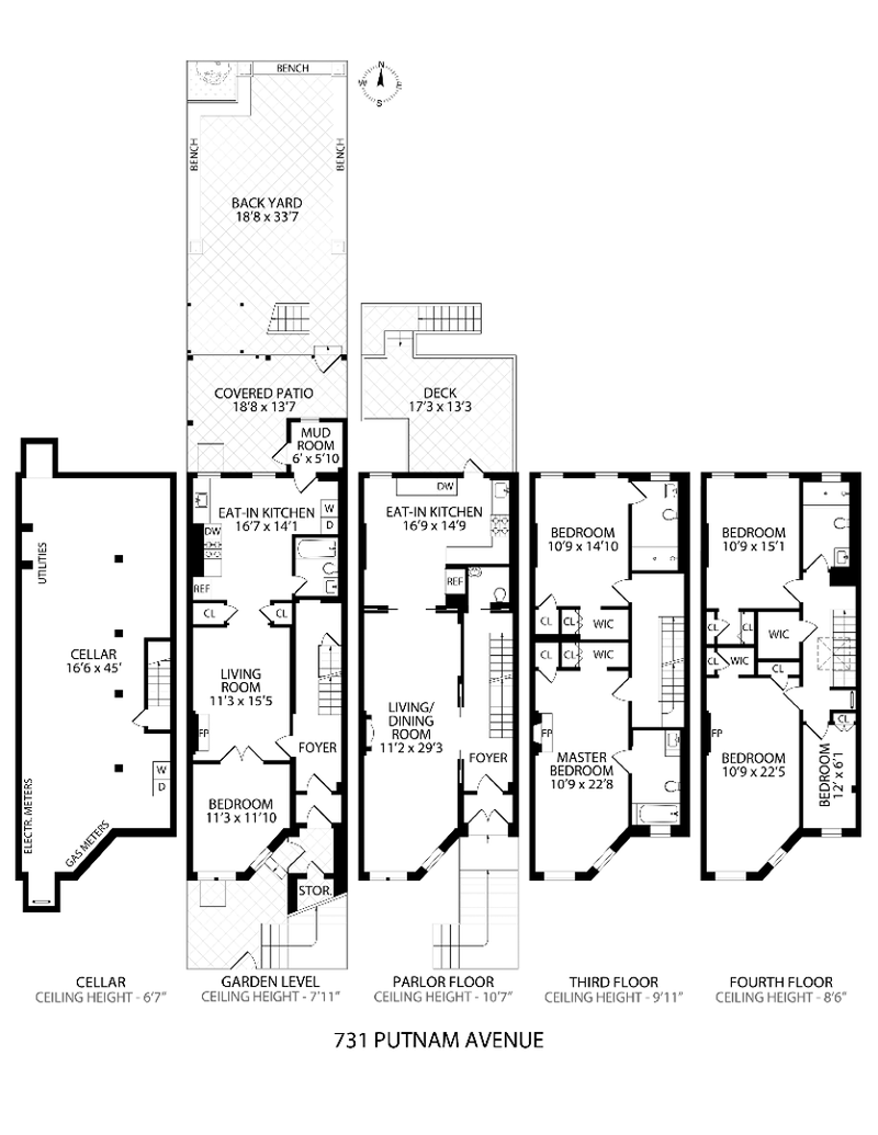 731 Putnam Avenue, Bedford Stuyvesant, Brooklyn, NY, 11221, $2,675,000, Property For Sale, Halstead Real Estate, Floorplan 731 Putnam Avenue, Bedford Stuyvesant, Brooklyn, NY, 11221, $2,675,000, Property For Sale, Halstead Real Estate, Floorplan