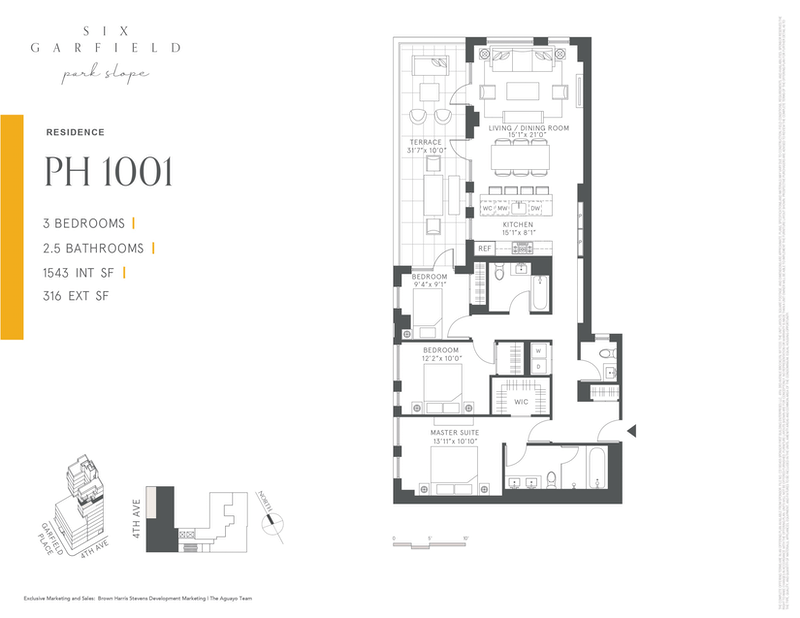 269 Fourth Avenue Ph1001, Park Slope, Brooklyn, NY, 11215, $2,650,000, Property For Sale, Halstead Real Estate, Floorplan 269 Fourth Avenue Ph1001, Park Slope, Brooklyn, NY, 11215, $2,650,000, Property For Sale, Halstead Real Estate, Floorplan