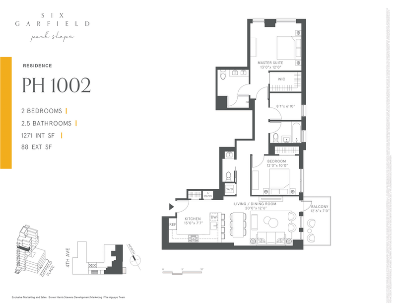 269 Fourth Avenue Ph1002, Park Slope, Brooklyn, NY, 11215, $1,800,000, Property For Sale, Halstead Real Estate, Floorplan 269 Fourth Avenue Ph1002, Park Slope, Brooklyn, NY, 11215, $1,800,000, Property For Sale, Halstead Real Estate, Floorplan