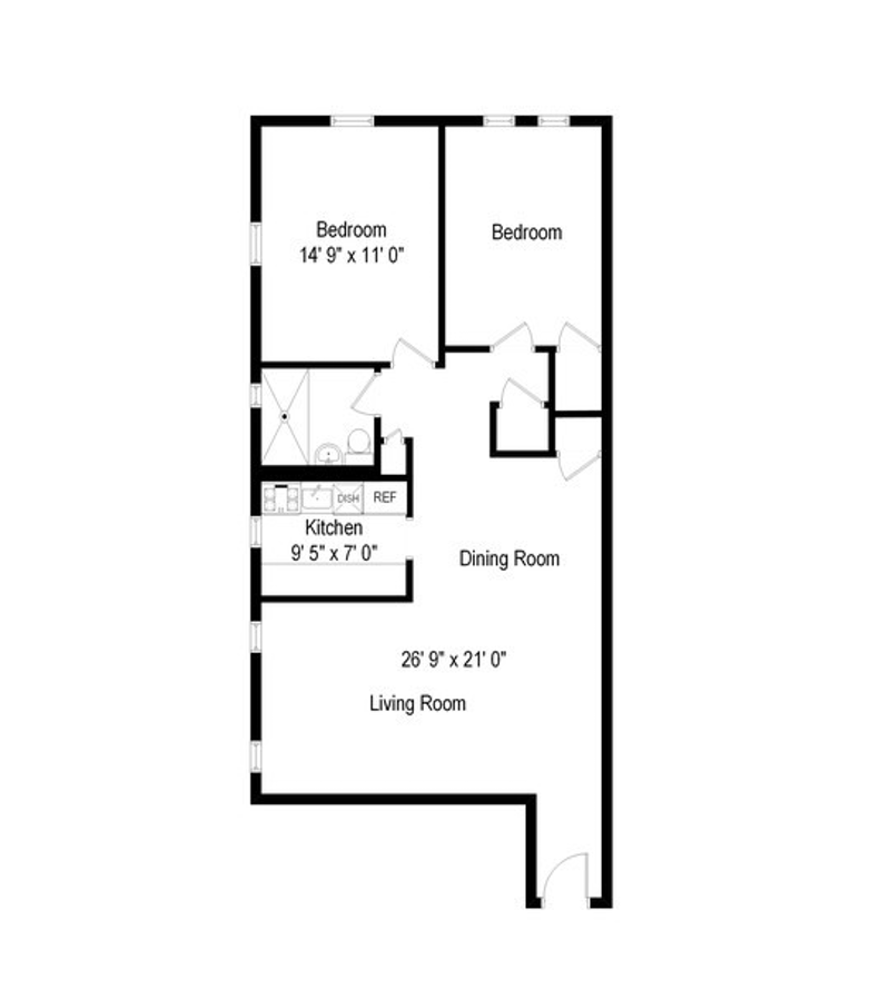 72 -61 113th Street 5m, Forest Hills, Queens, NY, 11375, $459,000, Property For Sale, Halstead Real Estate, Floorplan 72 -61 113th Street 5m, Forest Hills, Queens, NY, 11375, $459,000, Property For Sale, Halstead Real Estate, Floorplan