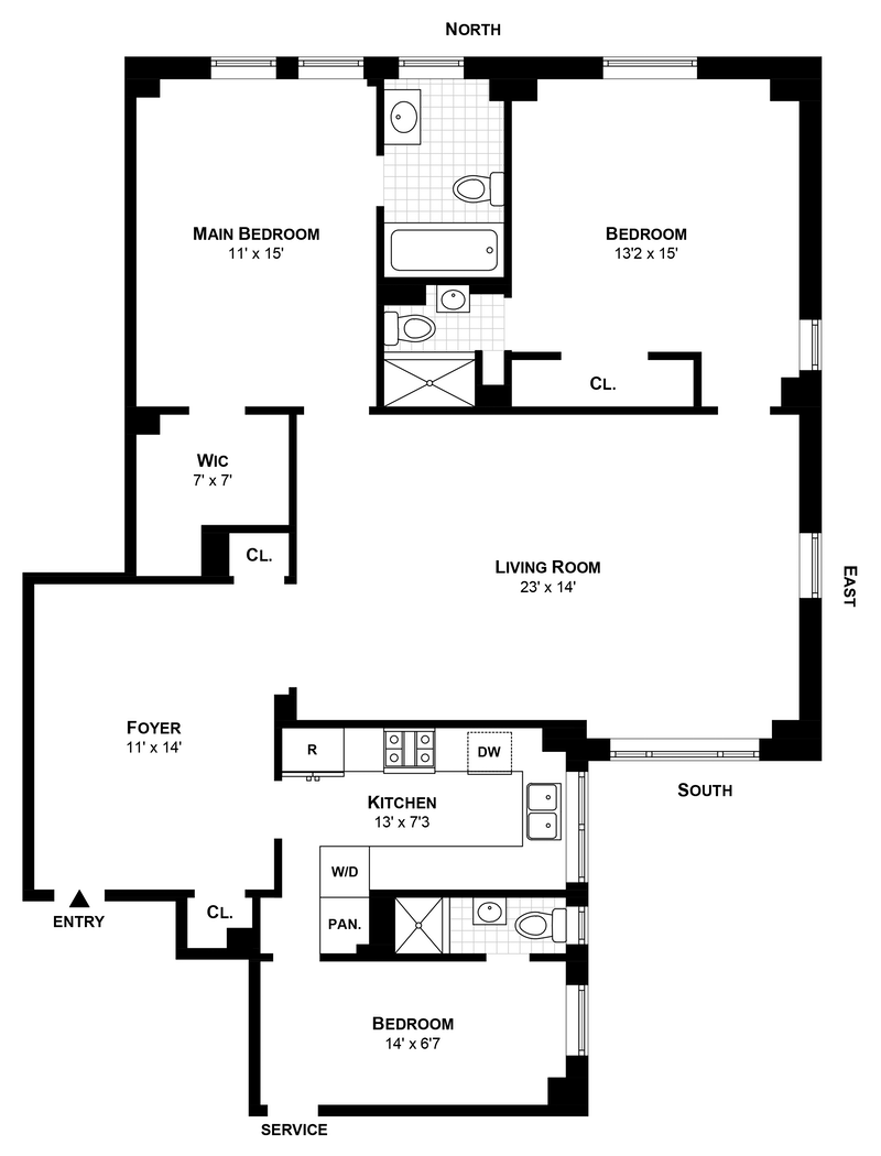 310 West End Avenue 9a, Upper West Side, NYC, 10023, $1,985,000, Property For Sale, Halstead Real Estate, Floorplan 310 West End Avenue 9a, Upper West Side, NYC, 10023, $1,985,000, Property For Sale, Halstead Real Estate, Floorplan