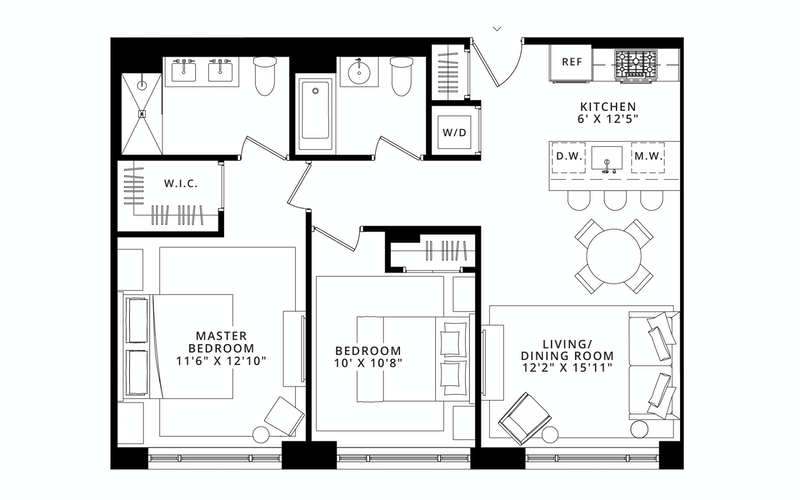 185 18th Street 408, Greenwood, Brooklyn, NY, 11215, $1,049,000, Property For Sale, Halstead Real Estate, Floorplan 185 18th Street 408, Greenwood, Brooklyn, NY, 11215, $1,049,000, Property For Sale, Halstead Real Estate, Floorplan