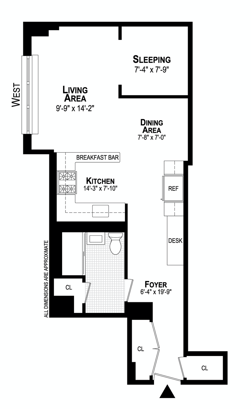 330 Third Avenue 3l, Gramercy Park, NYC, 10010, $425,000, Property For Sale, Halstead Real Estate, Floorplan 330 Third Avenue 3l, Gramercy Park, NYC, 10010, $425,000, Property For Sale, Halstead Real Estate, Floorplan