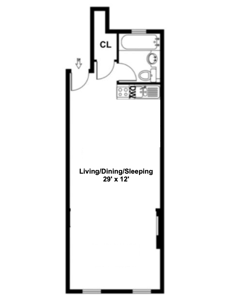 84 Horatio Street 5d, West Village, NYC, 10014, $2,295, Property For Rent, Halstead Real Estate, Floorplan 84 Horatio Street 5d, West Village, NYC, 10014, $2,295, Property For Rent, Halstead Real Estate, Floorplan
