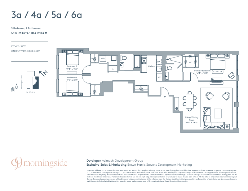 375 West 123rd Street 4a, Upper Manhattan, NYC, 10027, $1,590,000, Property For Sale, Halstead Real Estate, Floorplan 375 West 123rd Street 4a, Upper Manhattan, NYC, 10027, $1,590,000, Property For Sale, Halstead Real Estate, Floorplan