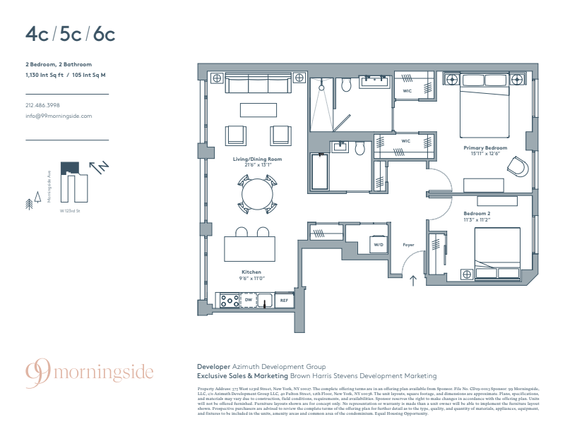 375 West 123rd Street 5c, Upper Manhattan, NYC, 10027, $1,540,000, Property For Sale, Halstead Real Estate, Floorplan 375 West 123rd Street 5c, Upper Manhattan, NYC, 10027, $1,540,000, Property For Sale, Halstead Real Estate, Floorplan