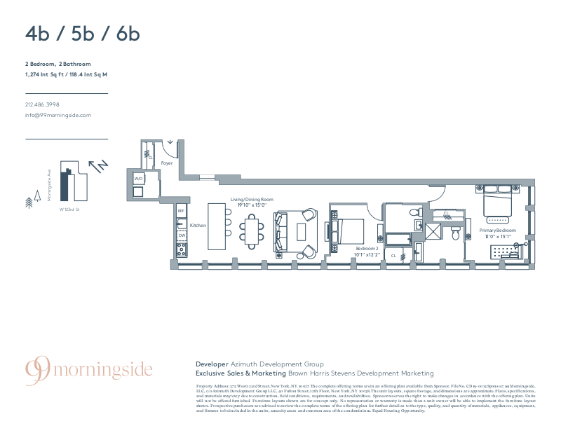 375 West 123rd Street 6b, Upper Manhattan, NYC, 10027, $1,565,000, Property For Sale, Halstead Real Estate, Floorplan 375 West 123rd Street 6b, Upper Manhattan, NYC, 10027, $1,565,000, Property For Sale, Halstead Real Estate, Floorplan