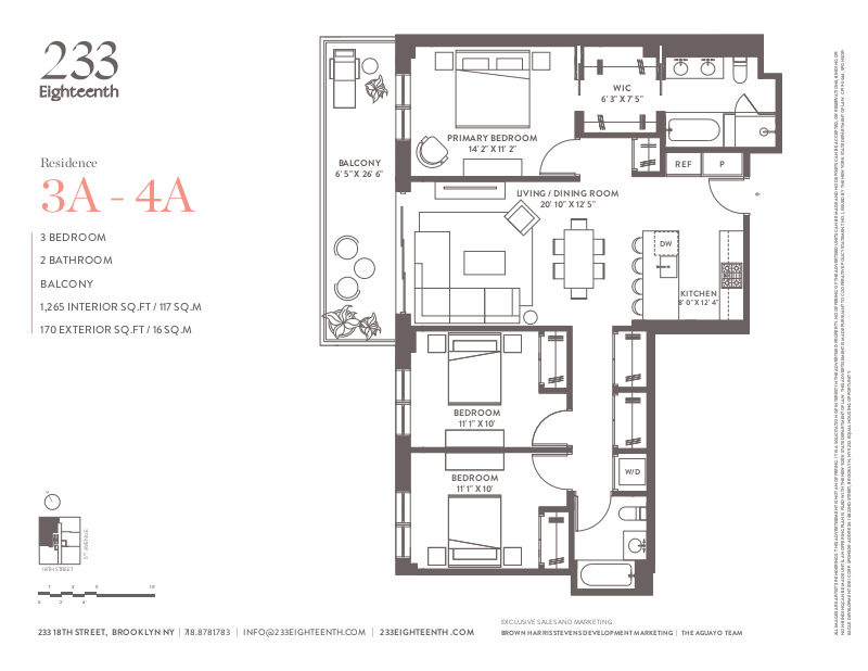 233 18th Street 4a, Greenwood, Brooklyn, NY, 11215, $1,575,000, Property For Sale, Halstead Real Estate, Floorplan 233 18th Street 4a, Greenwood, Brooklyn, NY, 11215, $1,575,000, Property For Sale, Halstead Real Estate, Floorplan