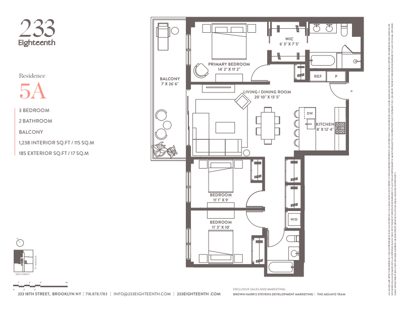 233 18th Street 5a, Greenwood, Brooklyn, NY, 11215, $1,625,000, Property For Sale, Halstead Real Estate, Floorplan 233 18th Street 5a, Greenwood, Brooklyn, NY, 11215, $1,625,000, Property For Sale, Halstead Real Estate, Floorplan