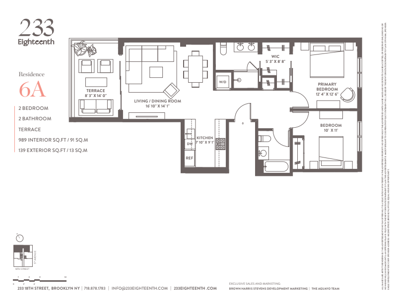 233 18th Street 6a, Greenwood, Brooklyn, NY, 11215, $1,325,000, Property For Sale, Halstead Real Estate, Floorplan 233 18th Street 6a, Greenwood, Brooklyn, NY, 11215, $1,325,000, Property For Sale, Halstead Real Estate, Floorplan