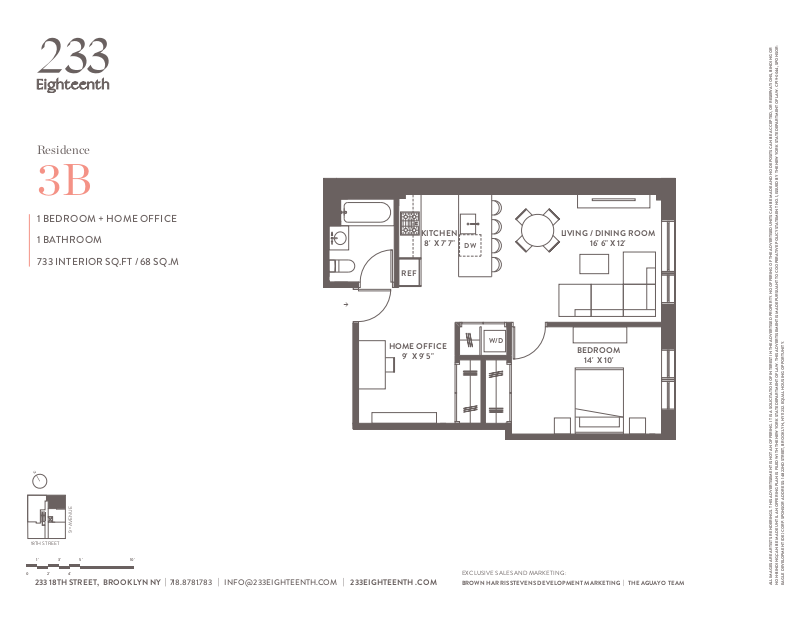233 18th Street 3b, Greenwood, Brooklyn, NY, 11215, $825,000, Property For Sale, Halstead Real Estate, Floorplan 233 18th Street 3b, Greenwood, Brooklyn, NY, 11215, $825,000, Property For Sale, Halstead Real Estate, Floorplan