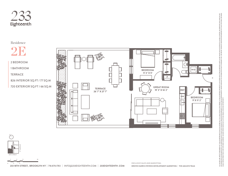 233 18th Street 2e, Greenwood, Brooklyn, NY, 11215, $1,175,000, Property For Sale, Halstead Real Estate, Floorplan 233 18th Street 2e, Greenwood, Brooklyn, NY, 11215, $1,175,000, Property For Sale, Halstead Real Estate, Floorplan