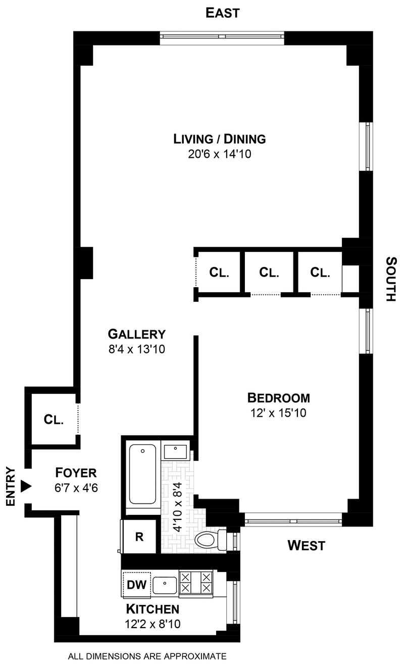 865 United Nations Plaza 11a, Midtown East, NYC, 10017, $3,450, Property For Rent, Halstead Real Estate, Floorplan 865 United Nations Plaza 11a, Midtown East, NYC, 10017, $3,450, Property For Rent, Halstead Real Estate, Floorplan