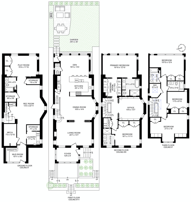 819 Hudson Street, Hoboken, New Jersey, 07030, $4,750,000, Property For Sale, Halstead Real Estate, Floorplan 819 Hudson Street, Hoboken, New Jersey, 07030, $4,750,000, Property For Sale, Halstead Real Estate, Floorplan