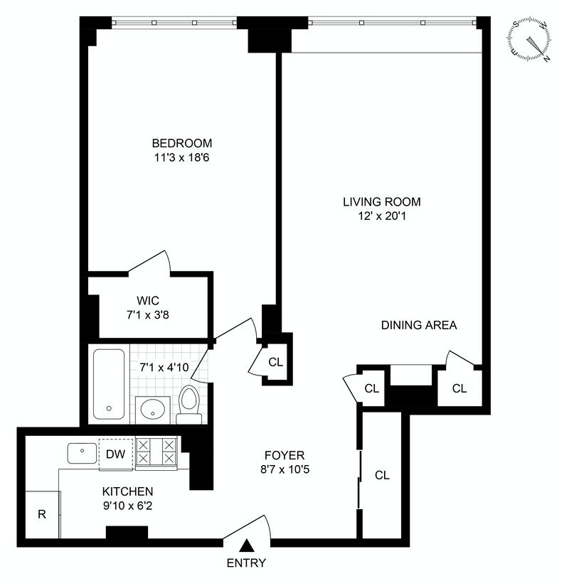 340 East 74th Street 7k, Upper East Side, NYC, 10021, $689,000, Property For Sale, Halstead Real Estate, Floorplan 340 East 74th Street 7k, Upper East Side, NYC, 10021, $689,000, Property For Sale, Halstead Real Estate, Floorplan